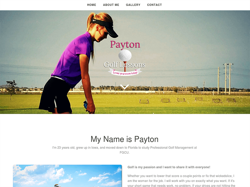Payton Minear Golf